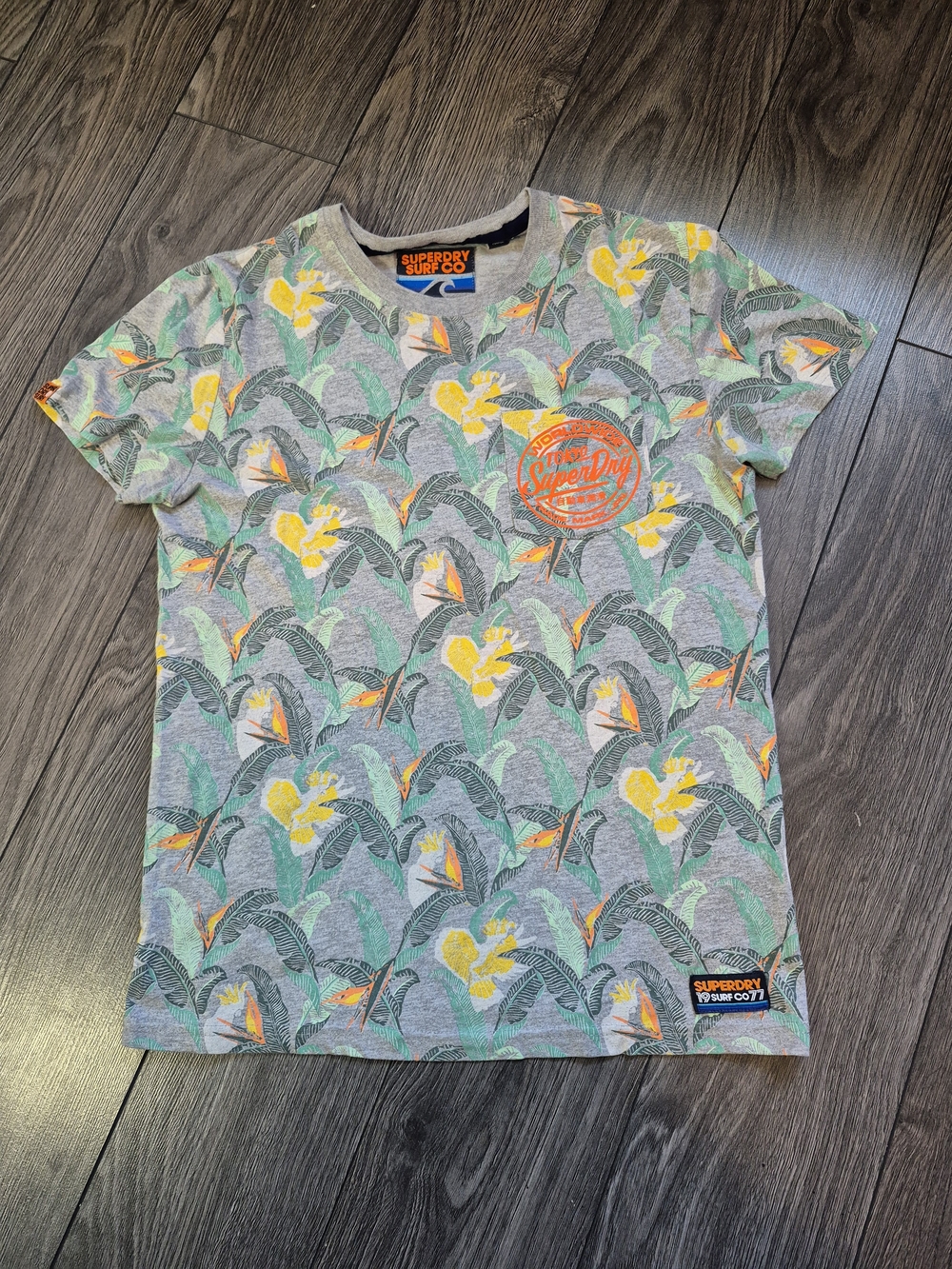 Superdry Grey Floral Print Tokyo Tee!